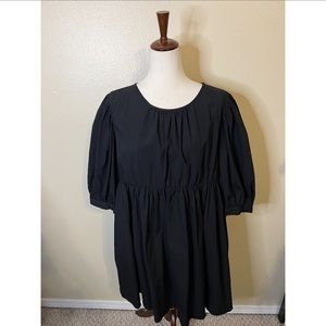 Zara Black Puff Sleeve Dress XXL